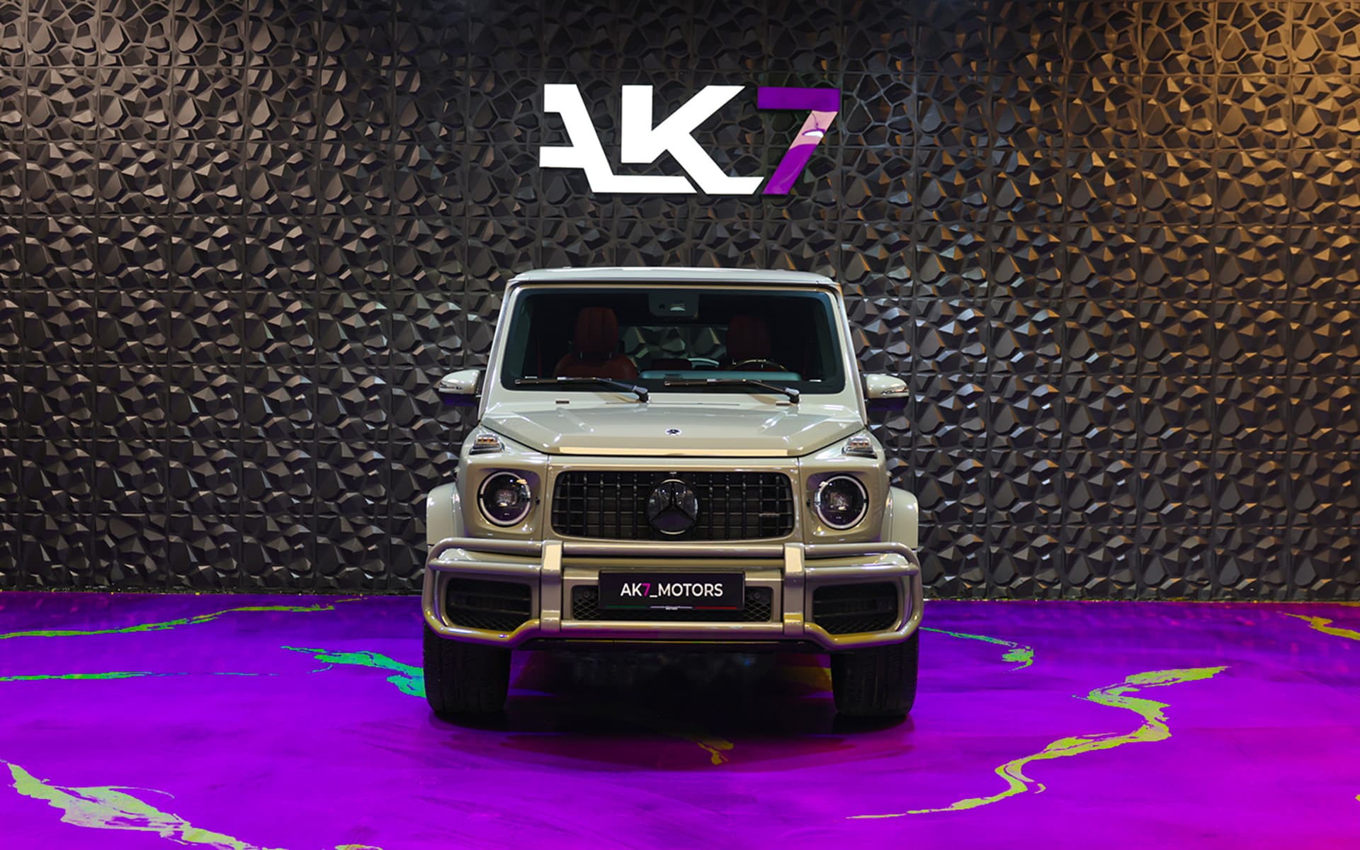 2024 Mercedes-AMG G 63 Grey with Red Interior 2