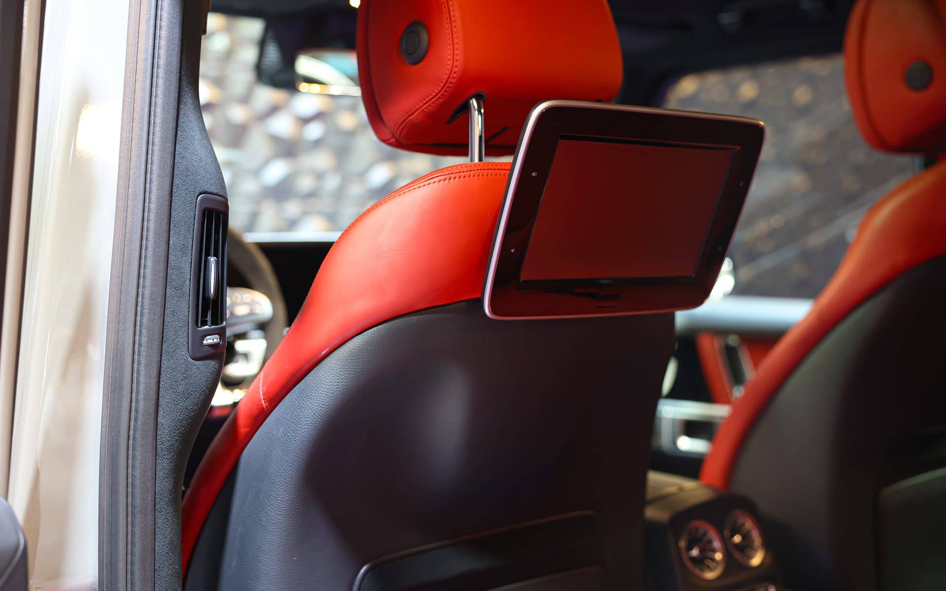 2024 Mercedes-AMG G 63 Grey with Red Interior 14