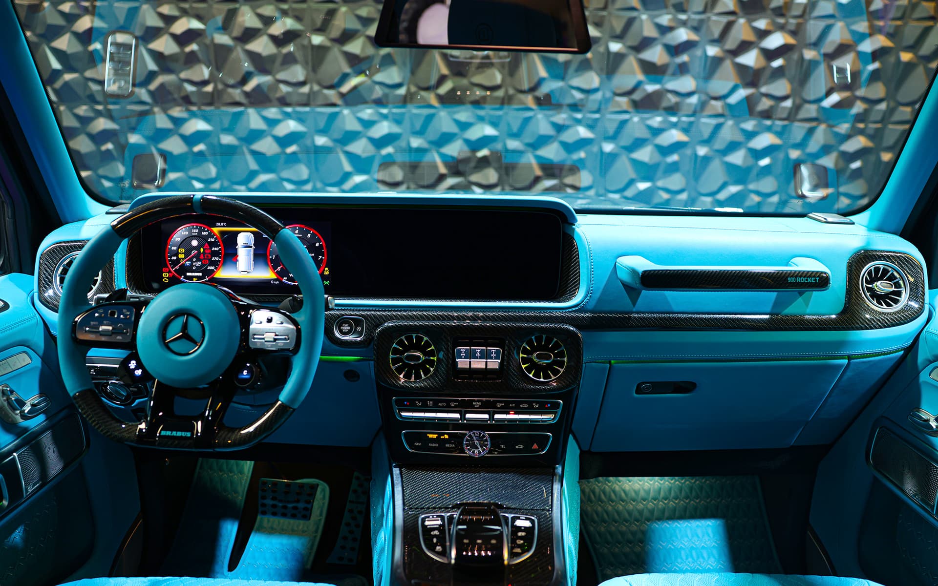 2022 Brabus 900 Rocket Edition Black & Tiffany 17