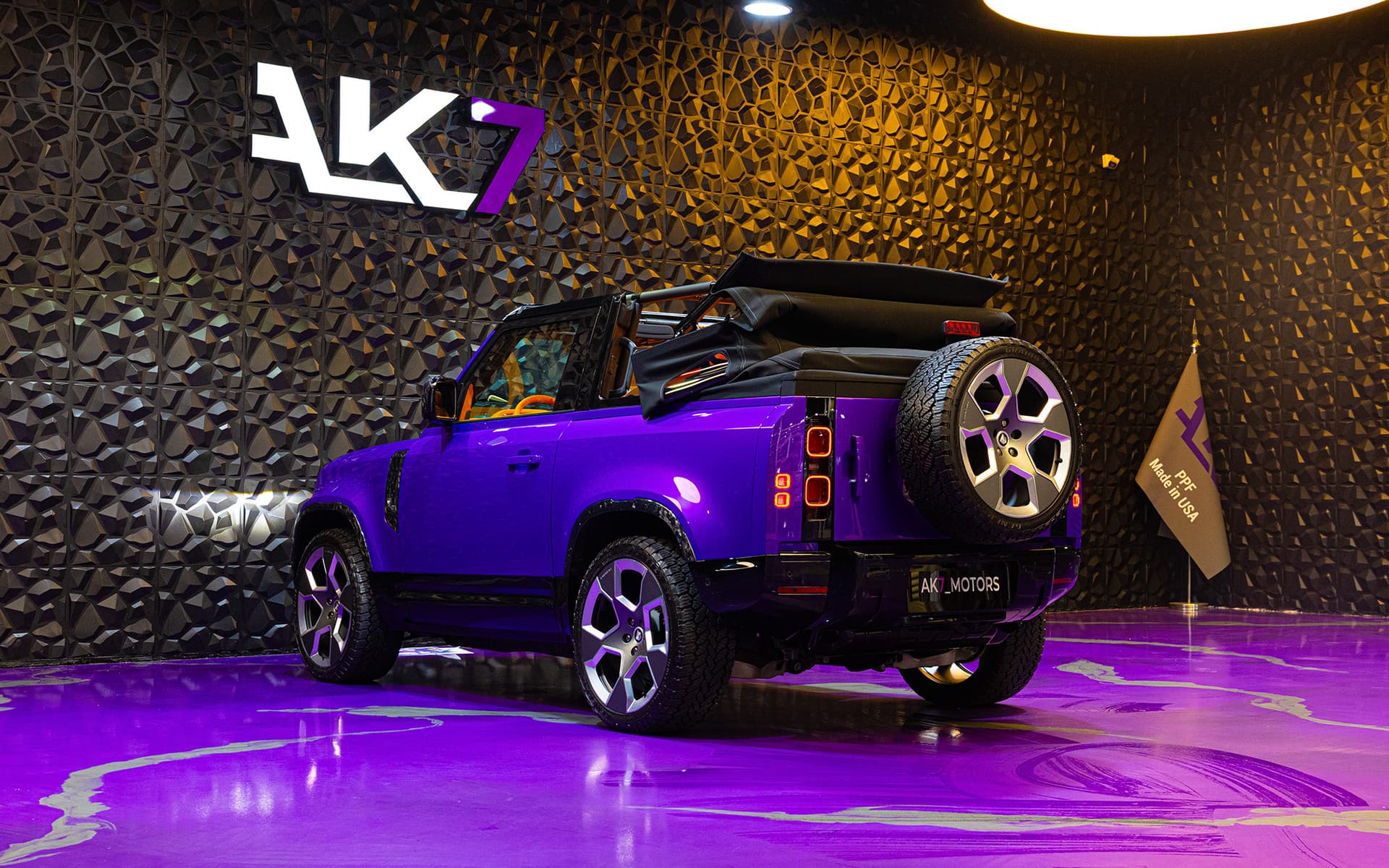 2022 Land Rover Defender 110 Convertible Purple 4