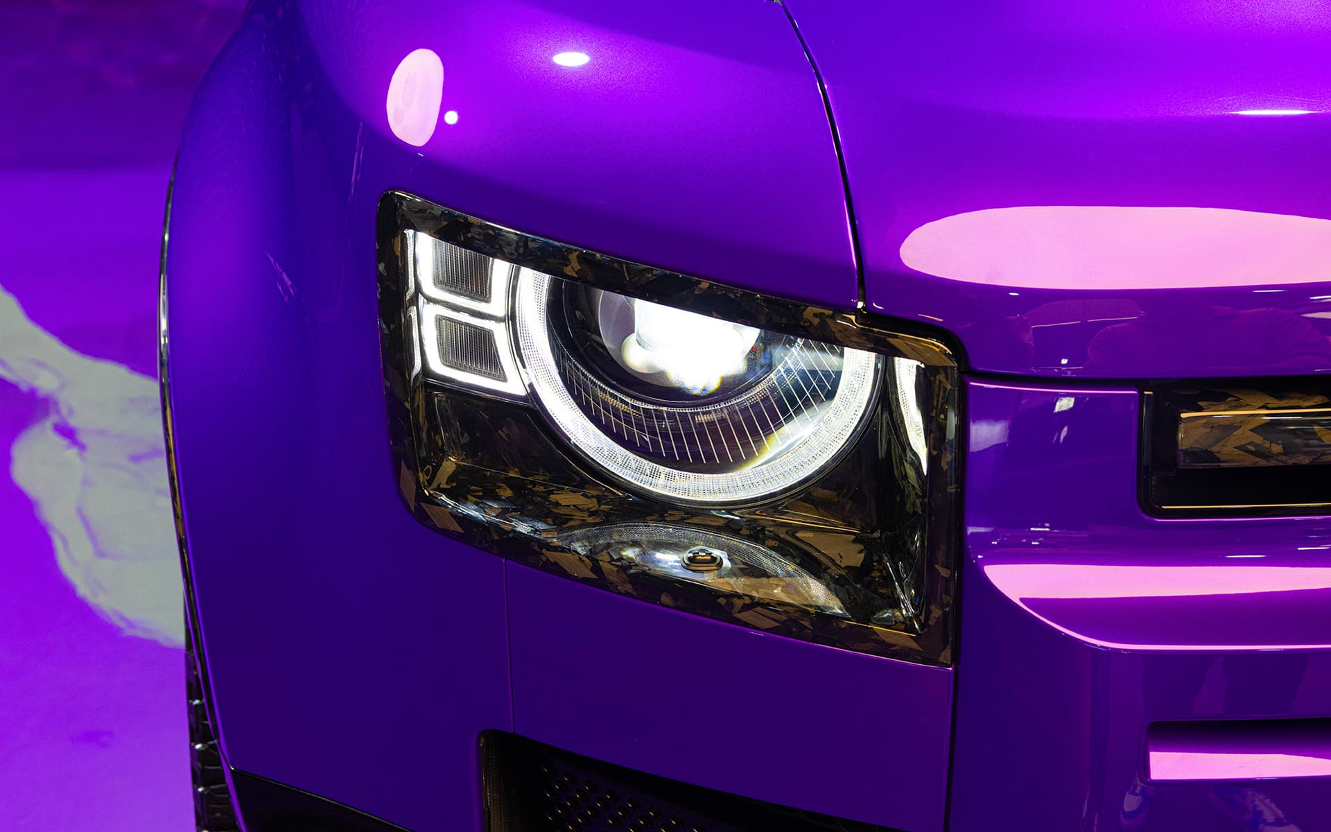 2022 Land Rover Defender 110 Convertible Purple 9