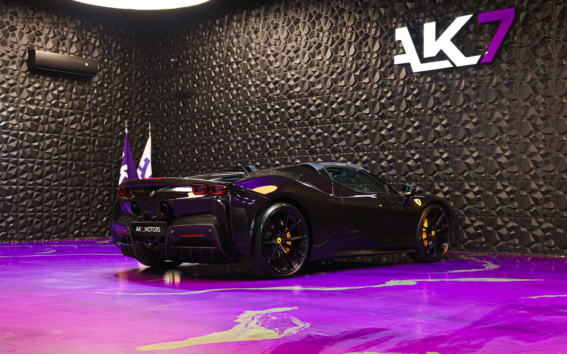 2022 Ferrari SF90 Coupe Hybrid 986 HP Purple & White 7
