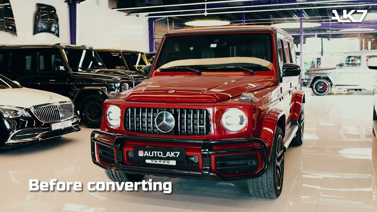 Transformation Unveiled: From G63 to Brabus 800 in Stunning Purple